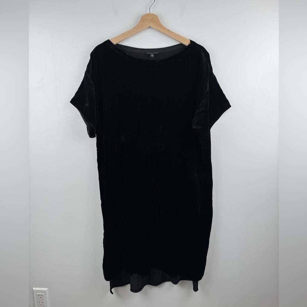 Eileen Fisher Women‎ Black Midi Dress Size Large